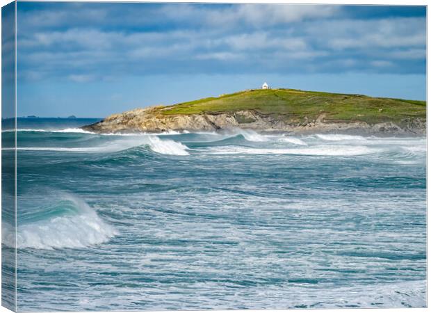 Towan Headland in Newquay Canvas Print by Tony Twyman