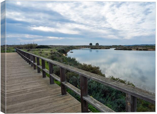 Alvor Lagoon Canvas Print by Tony Twyman