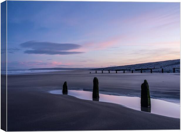 Westward Ho! beach sunrise Canvas Print by Tony Twyman