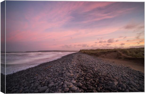 Sunrise at Bideford Bay Canvas Print by Tony Twyman