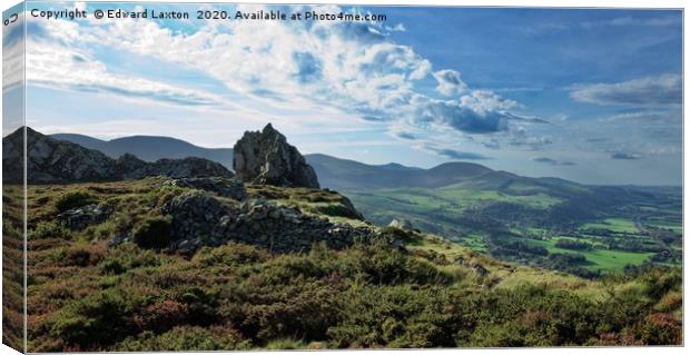 View from the Quarry Canvas Print by Edward Laxton