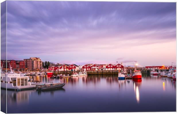 View of the Port of Bodo, Norway. Canvas Print by RUBEN RAMOS