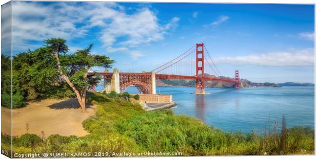 The Golden Gate Bridge. Canvas Print by RUBEN RAMOS