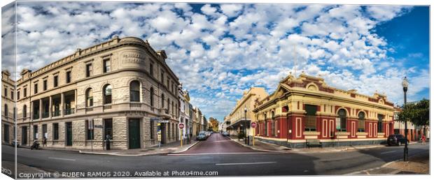 Fremantle city center, Australia.  Canvas Print by RUBEN RAMOS