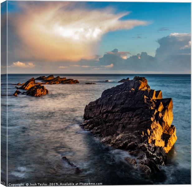 The Two Faced Rock Canvas Print by Josh Taylor