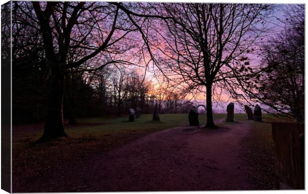 Sunset at Heaven's Gate Longleat Canvas Print by Duncan Savidge