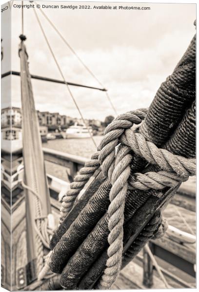 The Rugged Beauty of The Matthew ship Canvas Print by Duncan Savidge