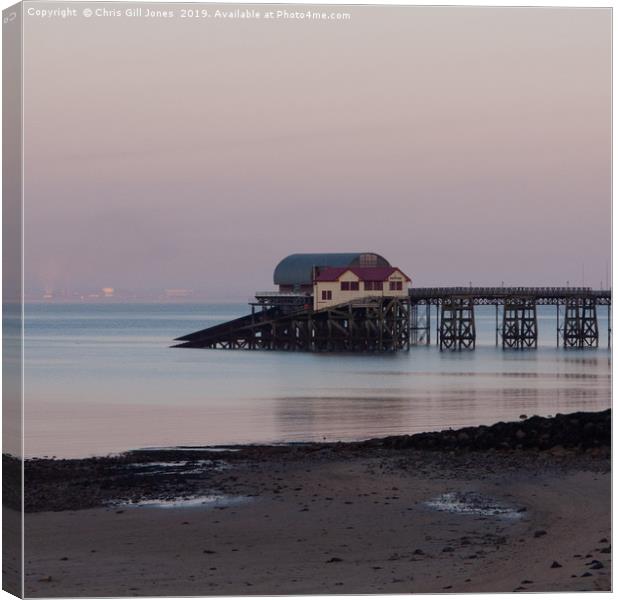 Mumbles Lifeboat Stations Canvas Print by Chris Gill Jones