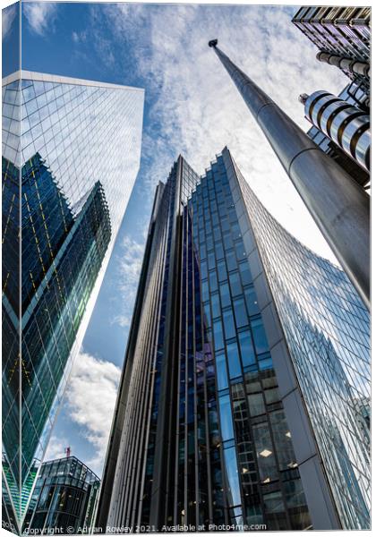 Lloyd's and The Scalpel Canvas Print by Adrian Rowley