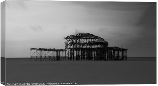Haunting Beauty of Brightons West Pier Canvas Print by Adrian Rowley