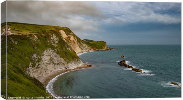 The Jurassic Coast Canvas Print by Adrian Rowley