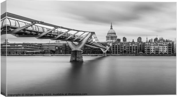 Majestic St. Paul's.  Canvas Print by Adrian Rowley