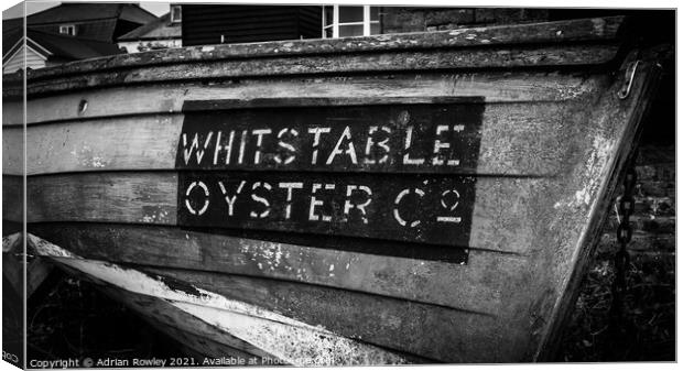 Whitstable Oyster Co. Canvas Print by Adrian Rowley