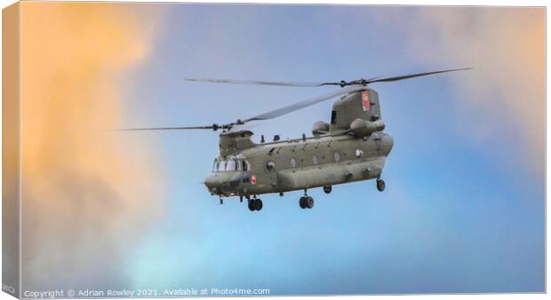 Boeing CH-47 Chinook Canvas Print by Adrian Rowley