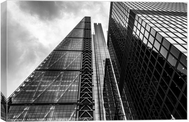 The Cheese Grater, London Canvas Print by Adrian Rowley