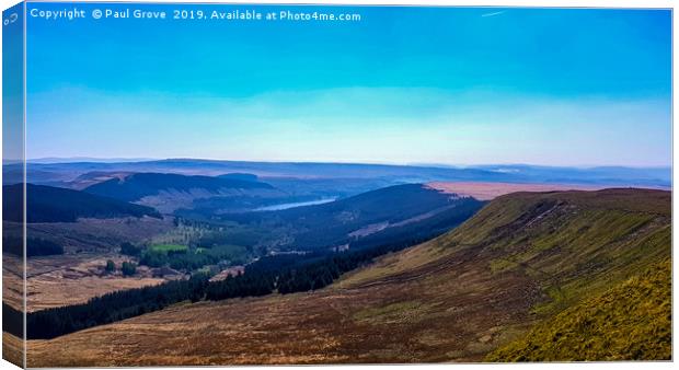 A View of the Brecon Beacons Canvas Print by Paul Grove