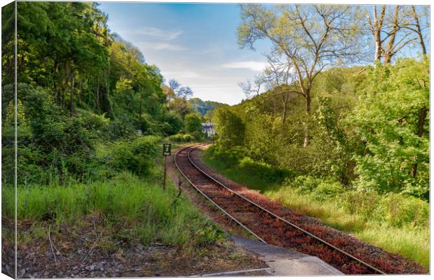 Sandplace station  on the scenic Looe Valley Line Canvas Print by Jim Peters