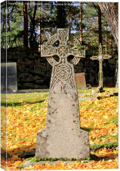 Celtic Cross Canvas Print by Taina Sohlman