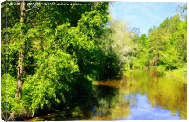 Sunny Summer Afternoon at the River Canvas Print by Taina Sohlman