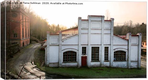 Old Factory Building at Antskog Iron Works  Canvas Print by Taina Sohlman