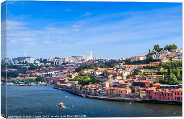 River Duoro, Porto, Portugal, Europe Canvas Print by Mehul Patel
