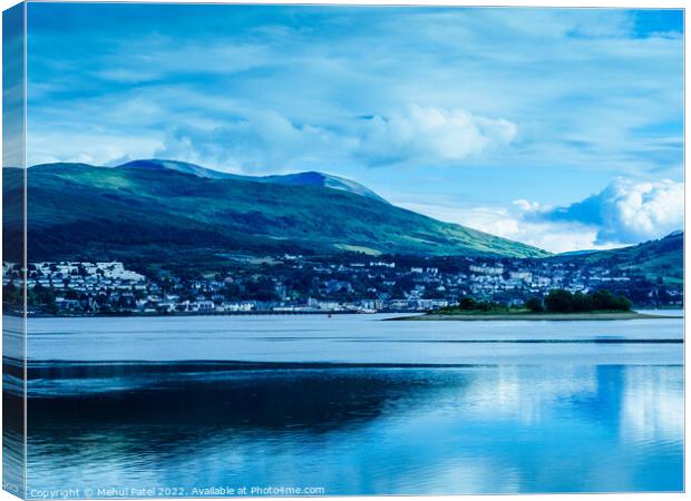 Fort WIlliam viewed across from Corpach Basin on Loch Linnhe Canvas Print by Mehul Patel
