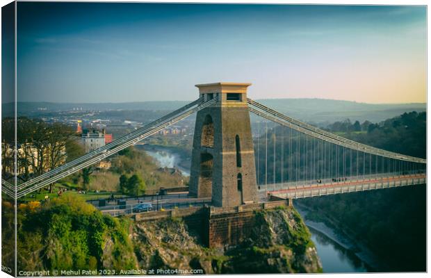 Tower of the Clifton Suspension bridge Canvas Print by Mehul Patel