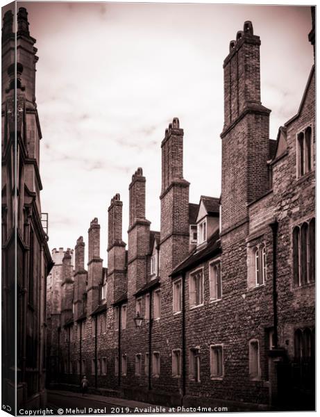 Chimney stacks and ornate gable ended dormers Canvas Print by Mehul Patel