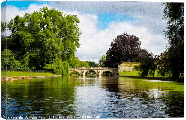River Cam by The Backs, Cambridge, England, UK Canvas Print by Mehul Patel