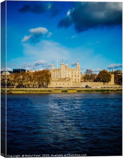 Tower of London by the River Thames, London, UK. D Canvas Print by Mehul Patel