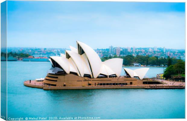 Sydney Opera House, Sydney Harbour, New South Wale Canvas Print by Mehul Patel