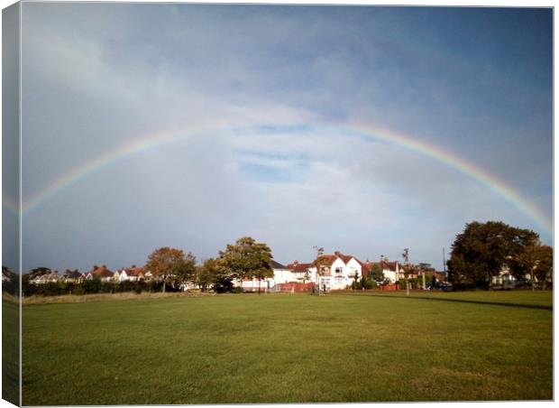 Over the rainbow Canvas Print by Hayley Jewell