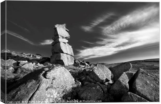 Bowerman's Nose in Black and White Canvas Print by Richard GarveyWilliams