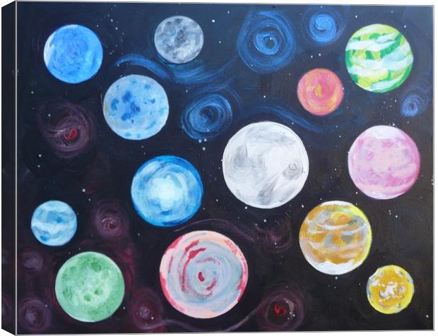 Planets Canvas Print by Steve Boston