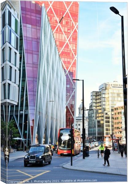 Modern London street Canvas Print by M. J. Photography