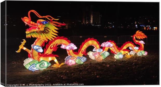 The Chinese Dragon is a powerful symbol in Chinese Canvas Print by M. J. Photography