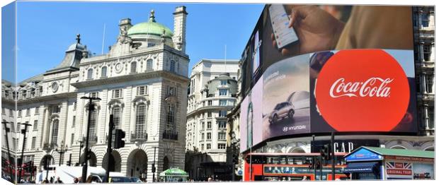 Piccadilly Circus of London Canvas Print by M. J. Photography