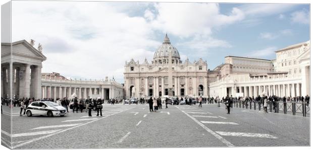 Vatican City, officially Vatican City State, is an Canvas Print by M. J. Photography