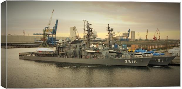 German Navy in the Baltic Sea Canvas Print by M. J. Photography