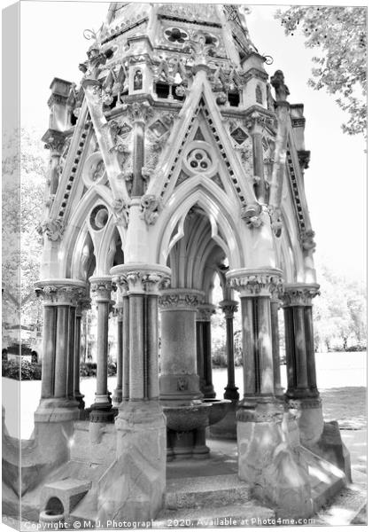 Buxton Memorial Fountain, a memorial and drinking  Canvas Print by M. J. Photography