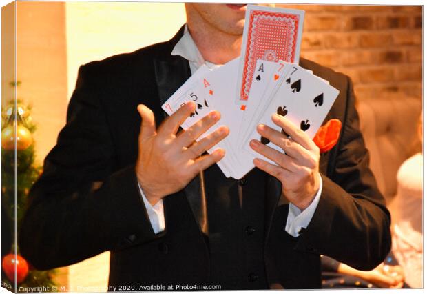magic trick with cards Canvas Print by M. J. Photography