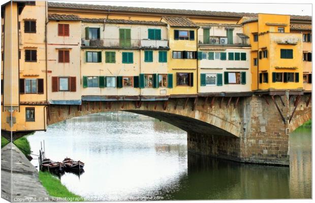 Ponte Vecchio Canvas Print by M. J. Photography