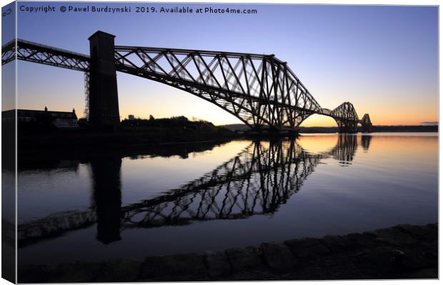 Sunrise at North Queensferry Canvas Print by Pawel Burdzynski