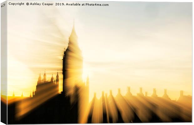 The Houses of Parliament and Big Ben in London, UK Canvas Print by Ashley Cooper