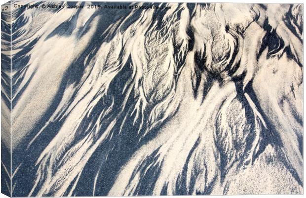 Sand patterns Canvas Print by Ashley Cooper