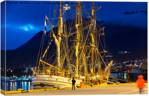 Tall Ship. Canvas Print by Ashley Cooper