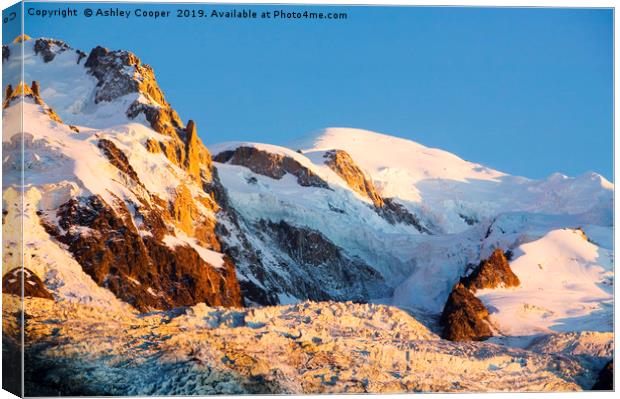 Mont Blanc  Canvas Print by Ashley Cooper