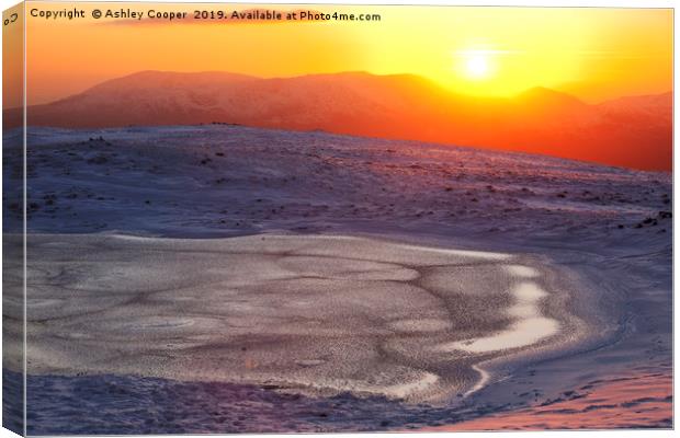 Red Screes Canvas Print by Ashley Cooper