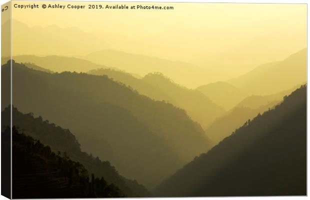 Foothills. Canvas Print by Ashley Cooper
