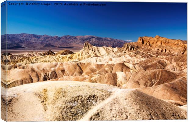 Zabriskie Point Canvas Print by Ashley Cooper